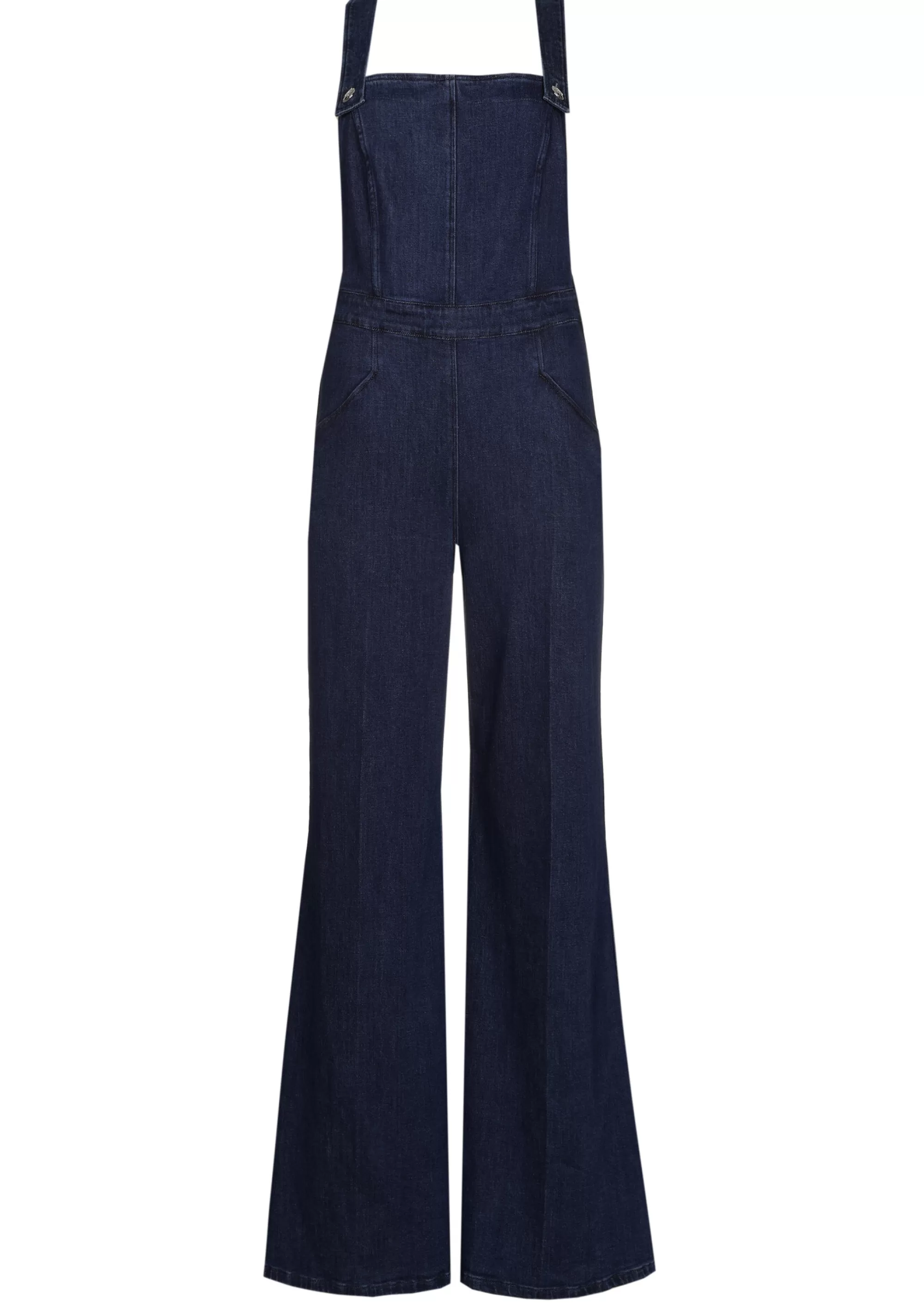 Caroline Biss Broeken*1514-23 / Comfortabele Overall In Jeans, Wijd Been