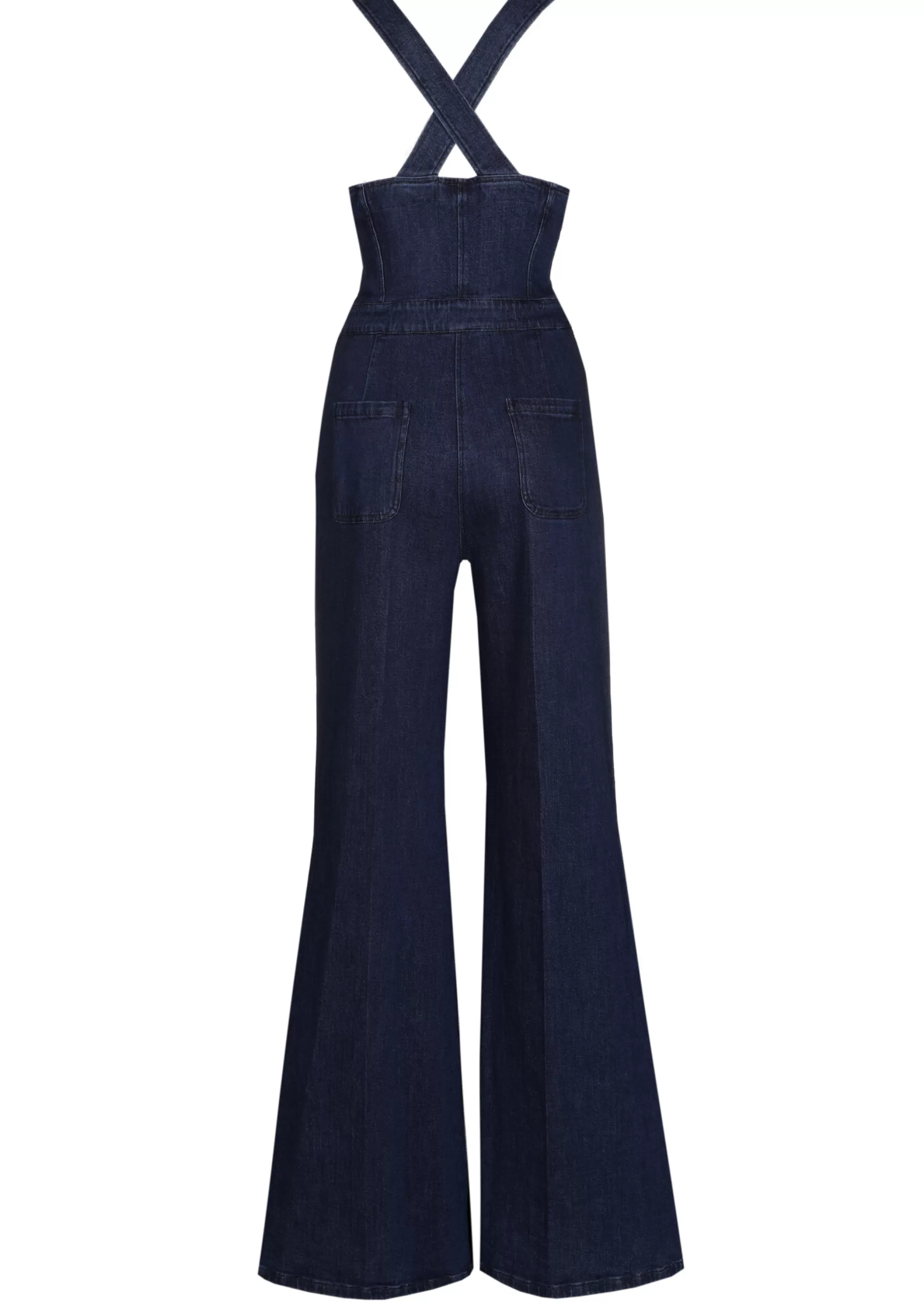 Caroline Biss Broeken*1514-23 / Comfortabele Overall In Jeans, Wijd Been