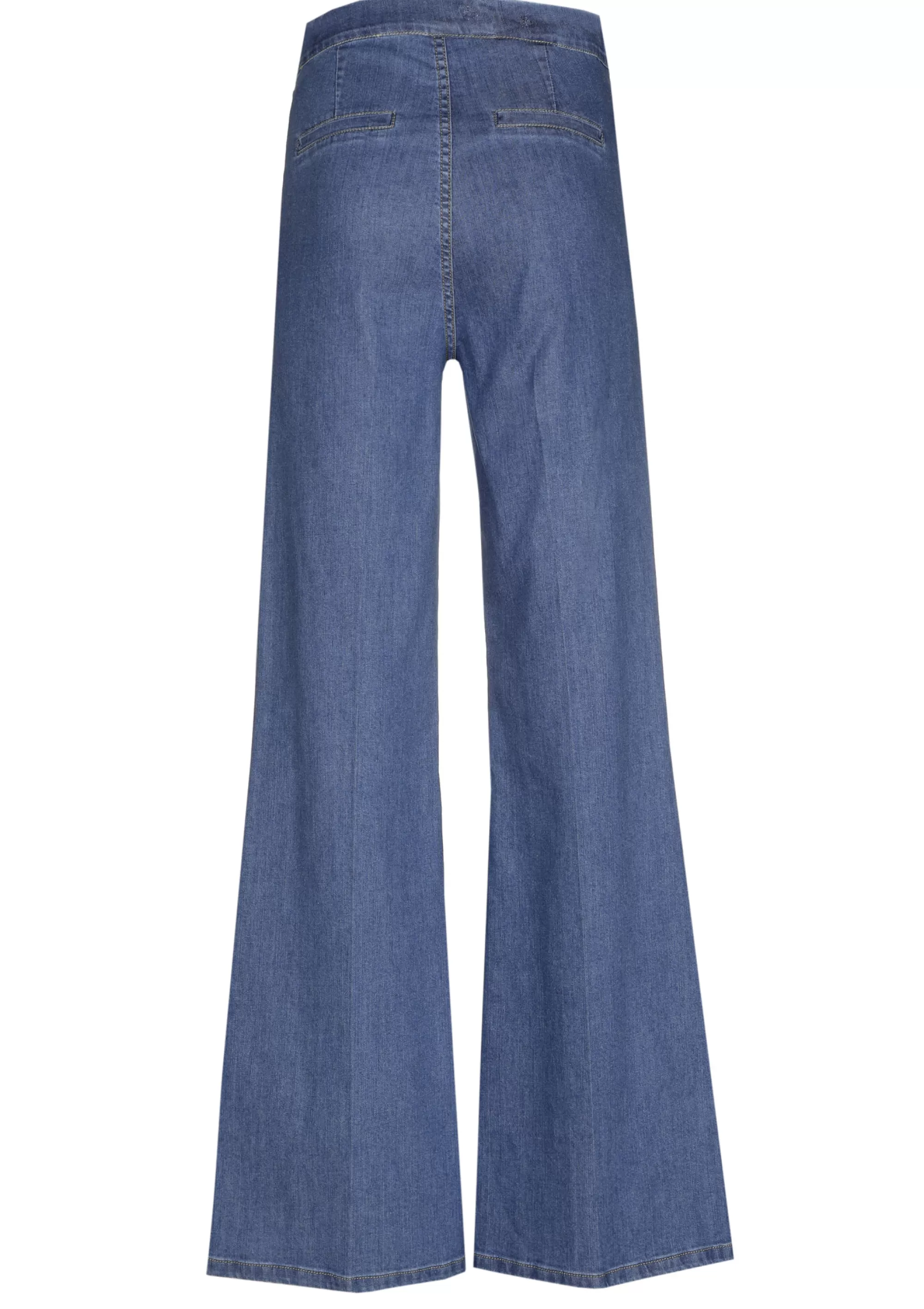 Caroline Biss Broeken*1515-24 / Soepelvallende Geklede Jeans, Wijd Been, Normal Waist