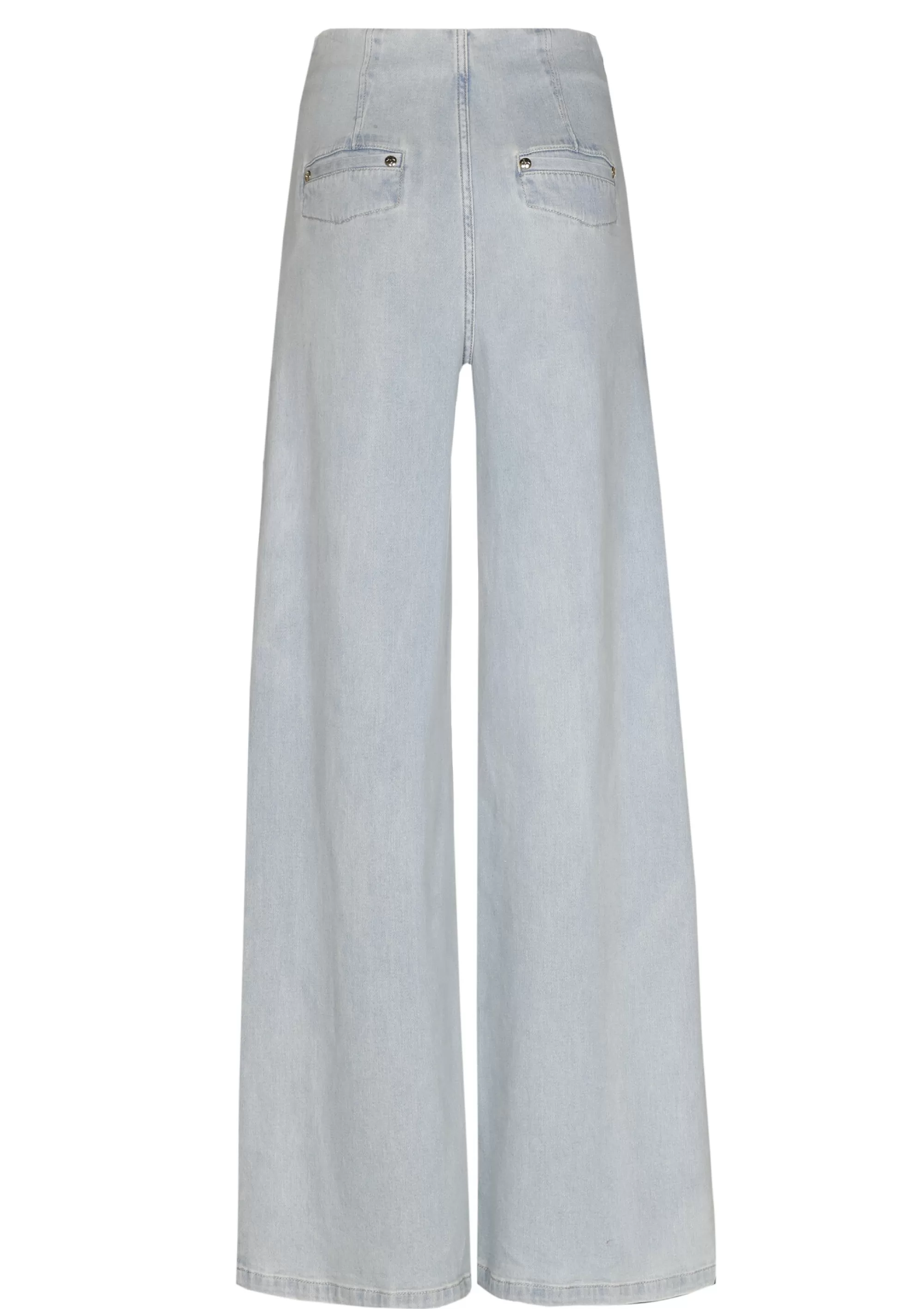 Caroline Biss Broeken*1525-25 / Soepelvallende Jeans, Wijd Been, High Waist