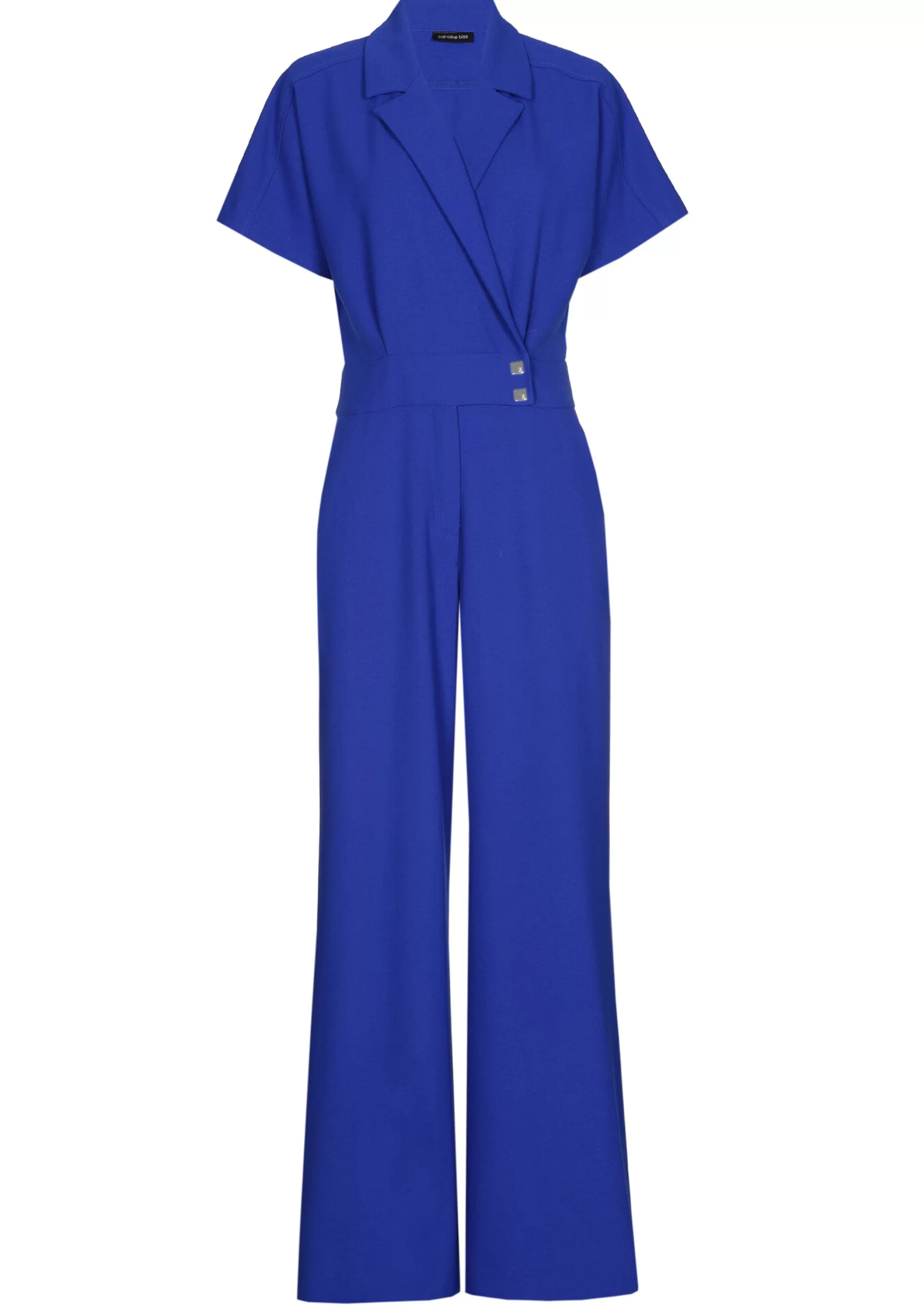 Caroline Biss Broeken*1580-26 / Soepelvallende Comfortabele Jumpsuit, Wijd Been