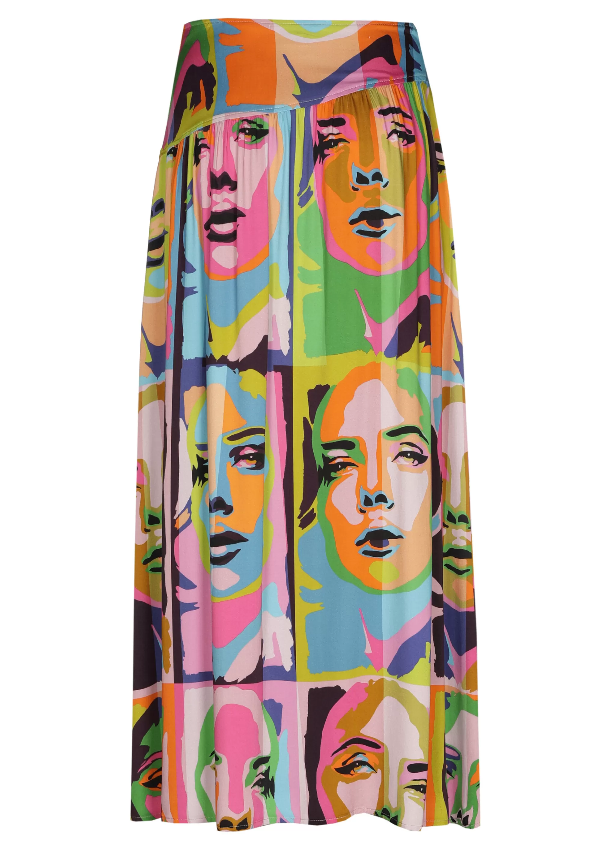 Caroline Biss Rokken*1702-79 / Soepelvallende Midirok Pop-Art