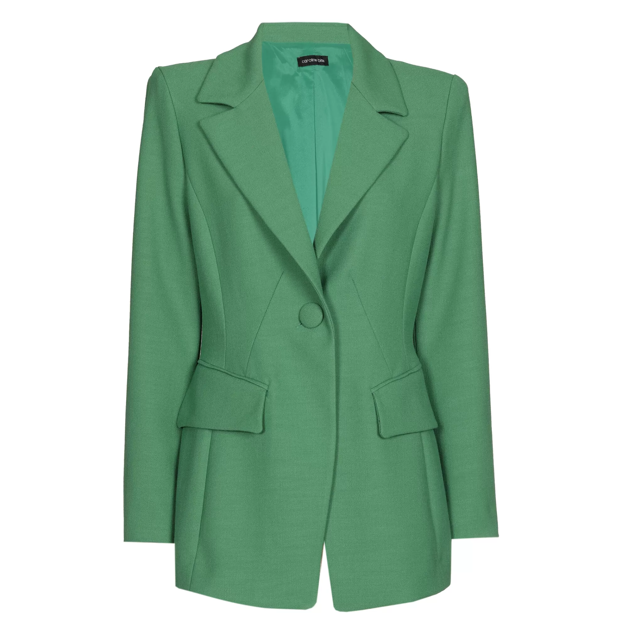 Caroline Biss Vesten*1823-62 / Licht Aansluitende Comfortabele Lange Citylook Blazer